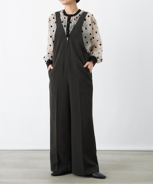 LUCA/LADY LUCK LUCA（ルカ/レディラックルカ）の「LC/LLL シアードットフロッキー長袖カーディガン（カーディガン/ボレロ・レディース・グレー/ブラック・FREE）」の3枚目の写真