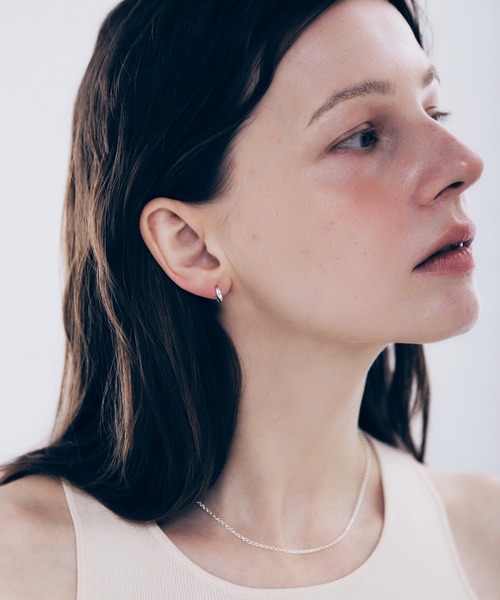 whoseA(フーシー)の「【silver925】 Ellipse HoopPierce / エリプスフープピアス(ピアス(両耳用)・レディース・シルバー・FREE)」の3枚目の写真