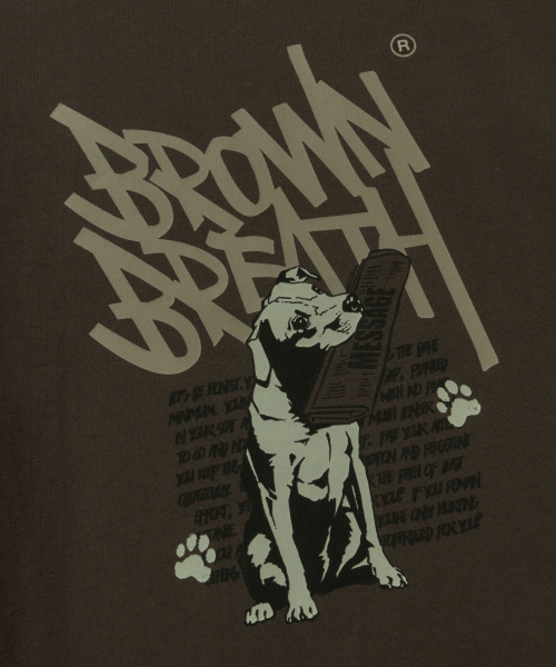 BROWNBREATH KIDS（ブラウンブレスキッズ）の「KIDS DELIVERY TAG TEE - BROWN（Tシャツ/カットソー・レディース・その他・110/120/130/140/150）」の5枚目の写真