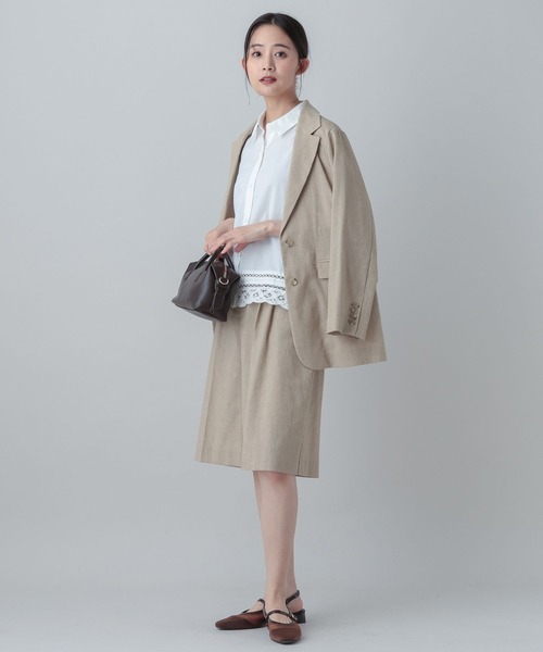 GLOBAL WORK(グローバルワーク)の「MATINEE LINE/バテンレース半袖シャツ/656174(シャツ/ブラウス・レディース・ホワイト系その他2/ブラック・LARGE/MEDIUM)」の4枚目の写真