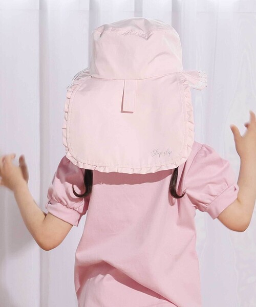SLAP SLIP（スラップスリップ）の「ウサギxネコ耳付きサファリハット(50~54cm)（ハット・キッズ・ピンク/パープル・52cm/54cm）」の4枚目の写真