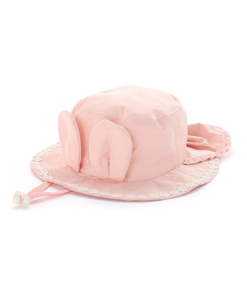 SLAP SLIP（スラップスリップ）の「ウサギxネコ耳付きサファリハット(50~54cm)（ハット・キッズ・ピンク/パープル・52cm/54cm）」の6枚目の写真