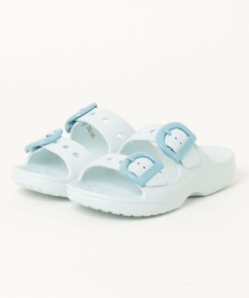 crocs(クロックス)の「クロックス サタデー エナメル バックル サンダル W / crocs SaturdayEnamelBuckleSandalW(サンダル・レディース・ライトブルー/アイボリー・25cm/24cm/23cm/22cm/27cm/26cm/21cm)」の12枚目の写真
