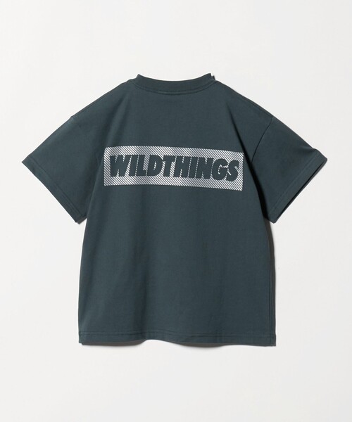 WILD THINGS(ワイルドシングス)の「【別注】<WILD THINGS> ロゴ ショートスリーブ Tシャツ / キッズ 110cm-130cm(Tシャツ/カットソー・キッズ・ホワイト/ブラック/ネイビー・XS(110-120cm)/S(120-130cm))」の5枚目の写真