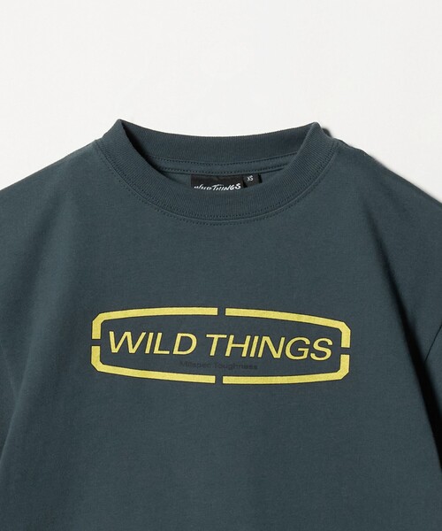 WILD THINGS(ワイルドシングス)の「【別注】<WILD THINGS> ロゴ ショートスリーブ Tシャツ / キッズ 110cm-130cm(Tシャツ/カットソー・キッズ・ホワイト/ブラック/ネイビー・XS(110-120cm)/S(120-130cm))」の6枚目の写真