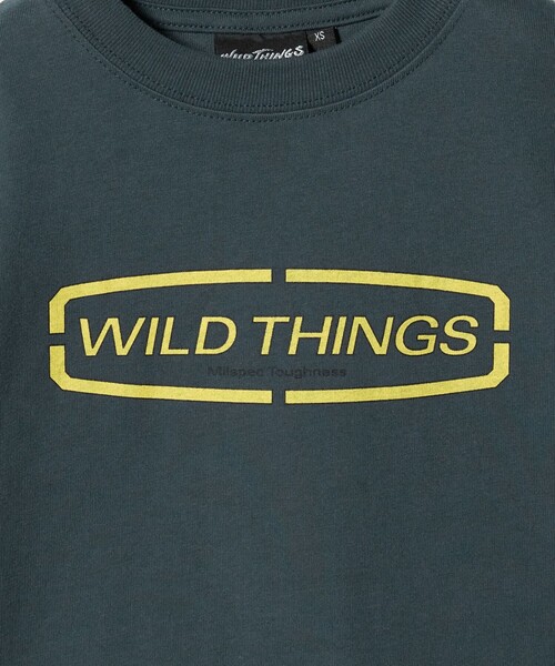 WILD THINGS(ワイルドシングス)の「【別注】<WILD THINGS> ロゴ ショートスリーブ Tシャツ / キッズ 110cm-130cm(Tシャツ/カットソー・キッズ・ホワイト/ブラック/ネイビー・XS(110-120cm)/S(120-130cm))」の8枚目の写真