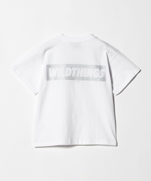 WILD THINGS(ワイルドシングス)の「【別注】<WILD THINGS> ロゴ ショートスリーブ Tシャツ / キッズ 110cm-130cm(Tシャツ/カットソー・キッズ・ホワイト/ブラック/ネイビー・XS(110-120cm)/S(120-130cm))」の11枚目の写真