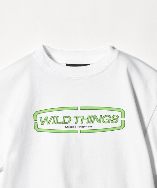 WILD THINGS(ワイルドシングス)の「【別注】<WILD THINGS> ロゴ ショートスリーブ Tシャツ / キッズ 110cm-130cm(Tシャツ/カットソー・キッズ・ホワイト/ブラック/ネイビー・XS(110-120cm)/S(120-130cm))」の12枚目の写真