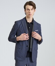 DESIGNWORKS | 【セットアップ対応】ナイロントリコット ダブルプリント ジャケット / ストレッチ / パッカブル仕様(テーラードジャケット)