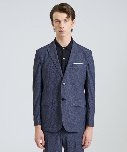 DESIGNWORKS(デザインワークス)の「【セットアップ対応】ナイロントリコット ダブルプリント ジャケット / ストレッチ / パッカブル仕様(テーラードジャケット・メンズ・グレー/ネイビー・46/44/52/50/48)」の10枚目の写真