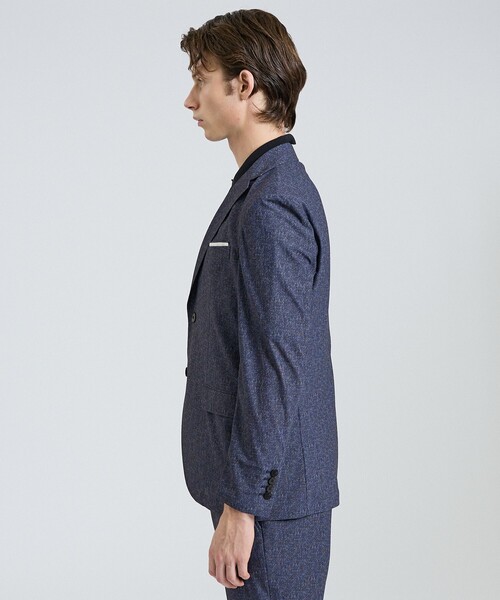 DESIGNWORKS(デザインワークス)の「【セットアップ対応】ナイロントリコット ダブルプリント ジャケット / ストレッチ / パッカブル仕様(テーラードジャケット・メンズ・グレー/ネイビー・46/44/52/50/48)」の9枚目の写真