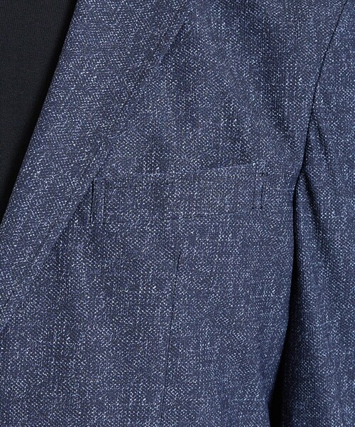 DESIGNWORKS(デザインワークス)の「【セットアップ対応】ナイロントリコット ダブルプリント ジャケット / ストレッチ / パッカブル仕様(テーラードジャケット・メンズ・グレー/ネイビー・46/44/52/50/48)」の3枚目の写真