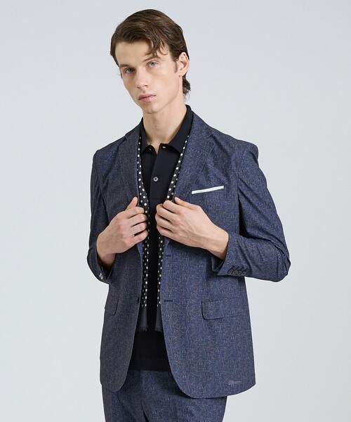 DESIGNWORKS(デザインワークス)の「【セットアップ対応】ナイロントリコット ダブルプリント ジャケット / ストレッチ / パッカブル仕様(テーラードジャケット・メンズ・グレー/ネイビー・46/44/52/50/48)」の22枚目の写真