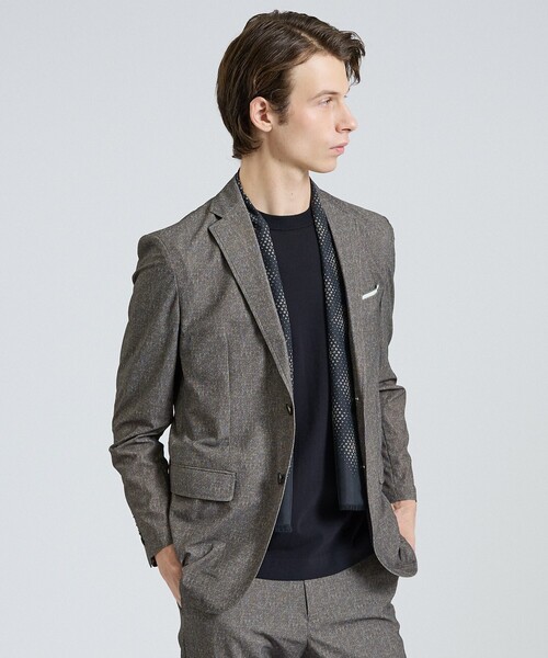 DESIGNWORKS(デザインワークス)の「【セットアップ対応】ナイロントリコット ダブルプリント ジャケット / ストレッチ / パッカブル仕様(テーラードジャケット・メンズ・グレー/ネイビー・46/44/52/50/48)」の17枚目の写真