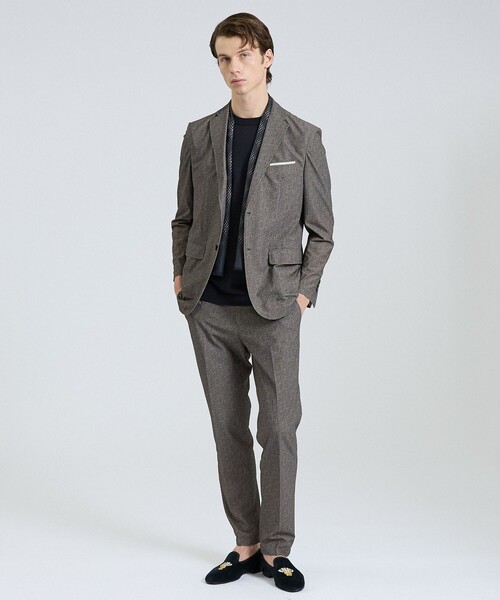 DESIGNWORKS(デザインワークス)の「【セットアップ対応】ナイロントリコット ダブルプリント ジャケット / ストレッチ / パッカブル仕様(テーラードジャケット・メンズ・グレー/ネイビー・46/44/52/50/48)」の16枚目の写真