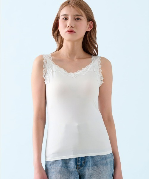 【洋服見え◎厚手パッドでがっつり盛り】盛れるノンワイヤーブラキャミ 洋服見え◎厚手パッドでがっつり盛り】盛れるノンワイヤーブラ