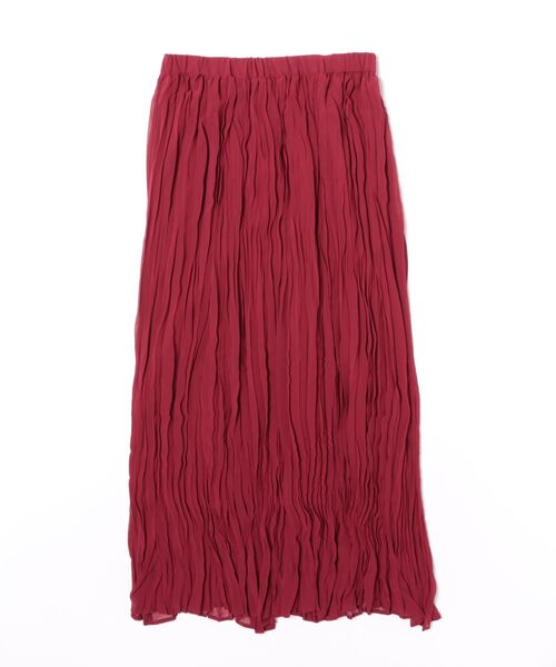 SOFFITTO（ソフィット）の「【A_/エース】ウエストゴムワッシャープリーツスカート（スカート・レディース・ブラウン/ボルドー/ブラック・FREE）」の3枚目の写真