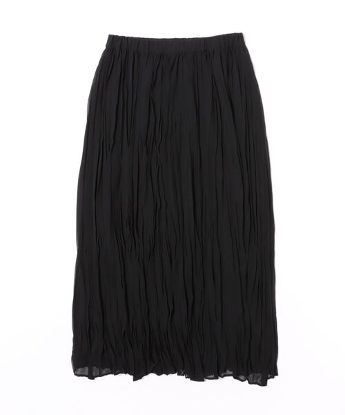 SOFFITTO（ソフィット）の「【A_/エース】ウエストゴムワッシャープリーツスカート（スカート・レディース・ブラウン/ボルドー/ブラック・FREE）」の4枚目の写真