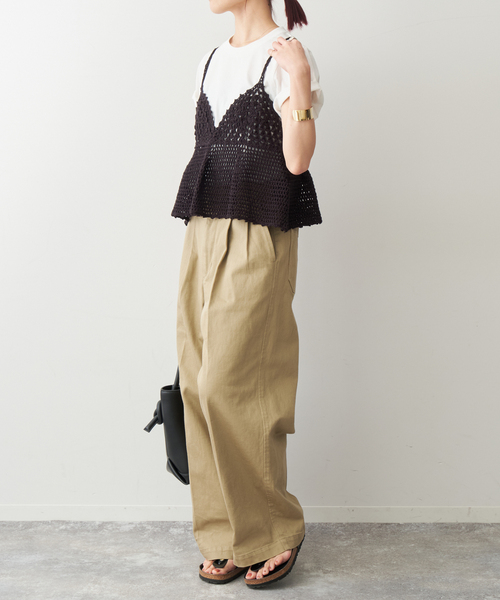 クロシェニットキャミソール Spick & Span｜《追加》クロシェニットキャミソール | Rakuten Fashion