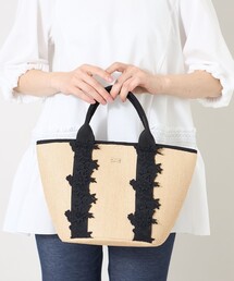 TO BE CHIC（トゥー ビー シック）の「フラワーレース　バスケット（トートバッグ）」