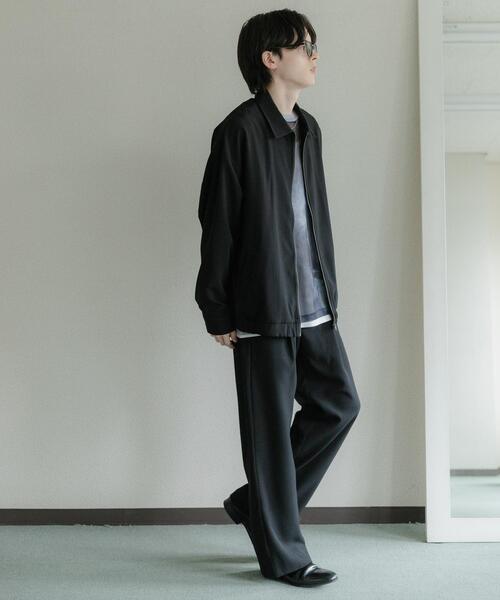 SENSE OF PLACE by URBAN RESEARCH（センスオブプレイスバイアーバンリサーチ）の「『UR TECH DRYLUXE』リネンライクワイドパンツ（その他パンツ・メンズ・ネイビー/パープル/ブラック・LARGE/MEDIUM）」の10枚目の写真