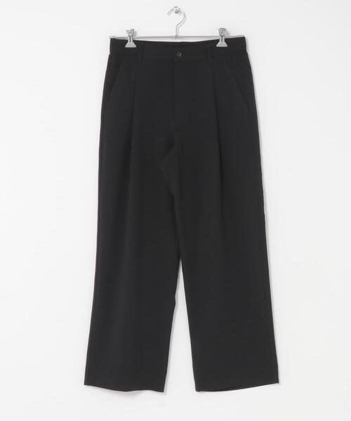 SENSE OF PLACE by URBAN RESEARCH（センスオブプレイスバイアーバンリサーチ）の「『UR TECH DRYLUXE』リネンライクワイドパンツ（その他パンツ・メンズ・ネイビー/パープル/ブラック・LARGE/MEDIUM）」の11枚目の写真