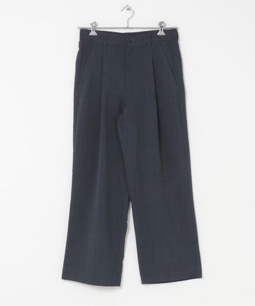 SENSE OF PLACE by URBAN RESEARCH（センスオブプレイスバイアーバンリサーチ）の「『UR TECH DRYLUXE』リネンライクワイドパンツ（その他パンツ・メンズ・ネイビー/パープル/ブラック・LARGE/MEDIUM）」の17枚目の写真