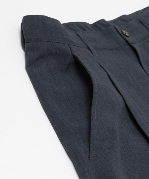 SENSE OF PLACE by URBAN RESEARCH（センスオブプレイスバイアーバンリサーチ）の「『UR TECH DRYLUXE』リネンライクワイドパンツ（その他パンツ・メンズ・ネイビー/パープル/ブラック・LARGE/MEDIUM）」の18枚目の写真