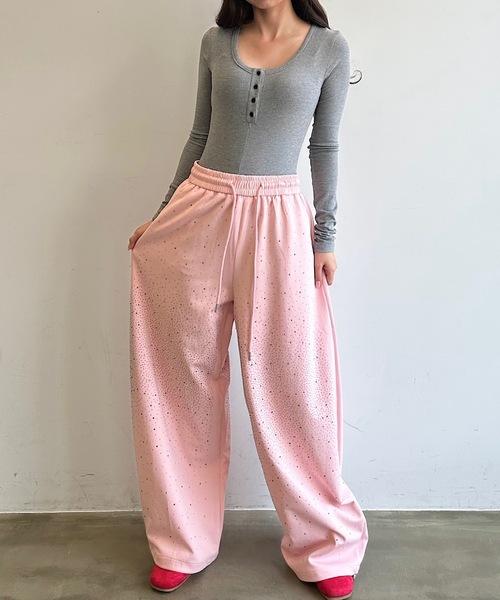 HEIREN（ヘイレーン）の「ウエストマークリブロンパース（つなぎ/オールインワン・レディース・グレー・FREE）」の18枚目の写真