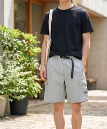 HANGTEN（ハンテン）の「【HANGTEN/ハンテン】ミニリップ１ポケットカーゴハーフパンツ/カーゴショーツ ウェビングベルト アウトドア カジュアル サーフ（カーゴパンツ）」