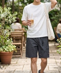 HANGTEN（ハンテン）の「【HANGTEN/ハンテン】ミニリップ１ポケットカーゴハーフパンツ/カーゴショーツ ウェビングベルト アウトドア カジュアル サーフ（カーゴパンツ）」