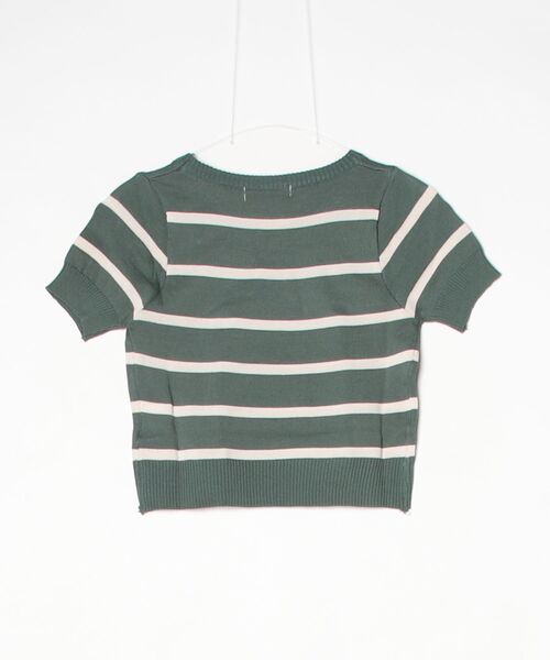 tunee（チュニー）の「レディース ショート丈ニット(BDS)（Tシャツ/カットソー・レディース・ベージュ/ネイビー/グリーン/ブラック・FREE）」の5枚目の写真