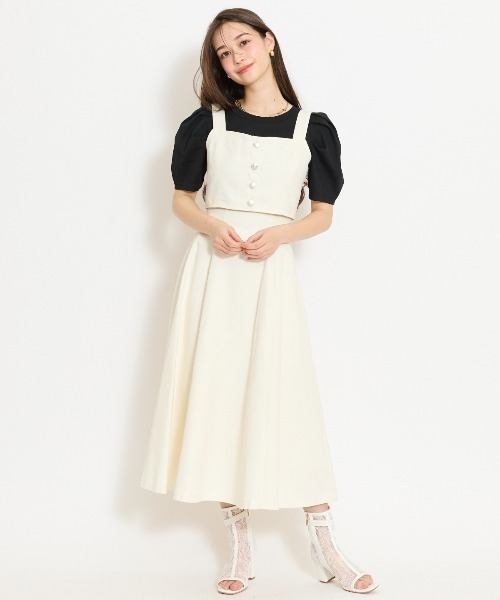 WILLSELECTION(ウィルセレクション)の「【セットアップ対応】ボタン付きデニムビスチェ(その他トップス・レディース・オフホワイト/ネイビー/ピンク・FREE)」の11枚目の写真