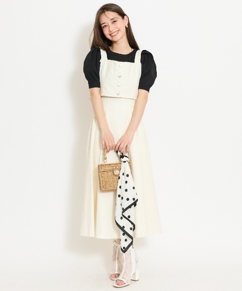 WILLSELECTION(ウィルセレクション)の「【セットアップ対応】ボタン付きデニムビスチェ(その他トップス・レディース・オフホワイト/ネイビー/ピンク・FREE)」の13枚目の写真