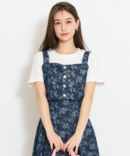 WILLSELECTION(ウィルセレクション)の「【セットアップ対応】ボタン付きデニムビスチェ(その他トップス・レディース・オフホワイト/ネイビー/ピンク・FREE)」の15枚目の写真