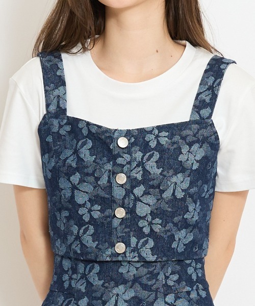WILLSELECTION(ウィルセレクション)の「【セットアップ対応】ボタン付きデニムビスチェ(その他トップス・レディース・オフホワイト/ネイビー/ピンク・FREE)」の18枚目の写真