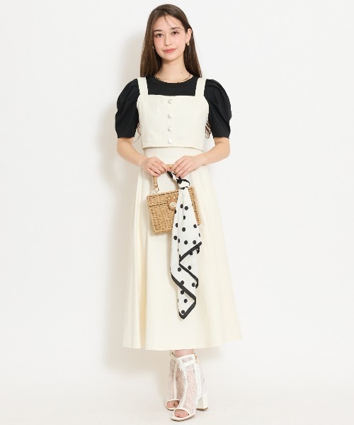 WILLSELECTION(ウィルセレクション)の「【セットアップ対応】ボタン付きデニムビスチェ(その他トップス・レディース・オフホワイト/ネイビー/ピンク・FREE)」の12枚目の写真