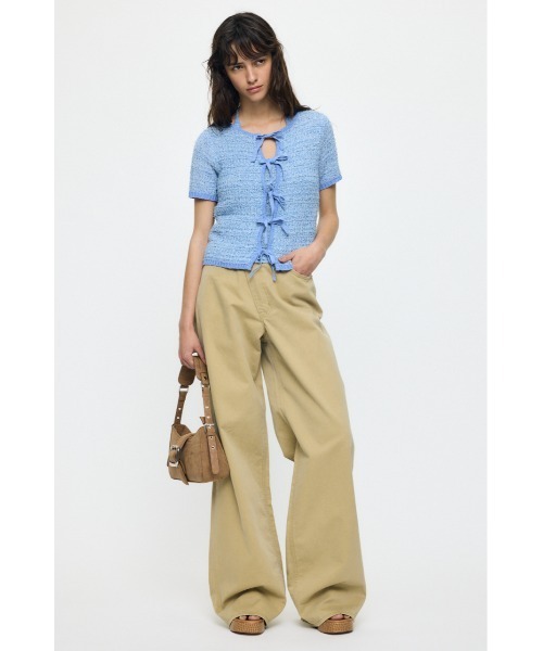 FRONT RIBBON KNIT カーディガン（カーディガン/ボレロ）｜MOUSSY
