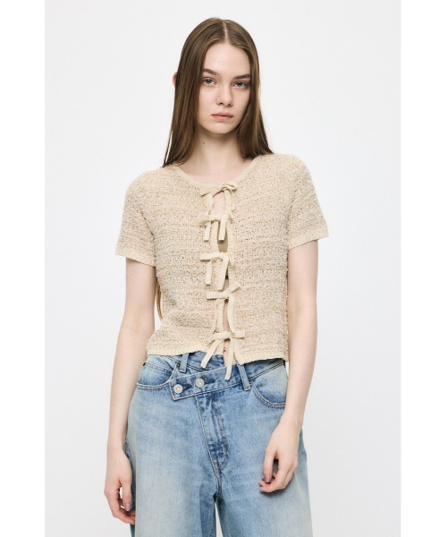 FRONT RIBBON KNIT カーディガン（カーディガン/ボレロ）｜MOUSSY