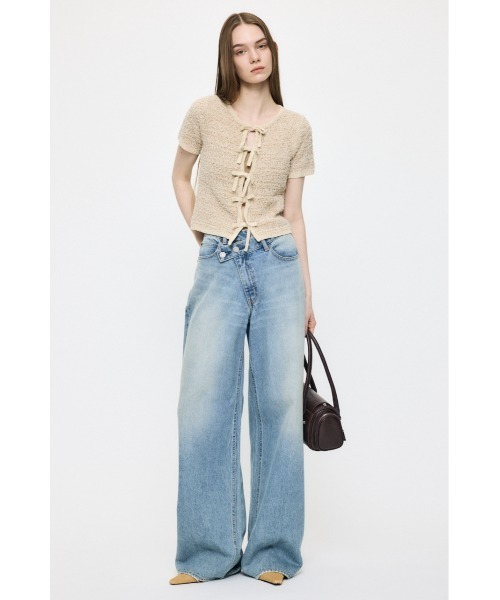 FRONT RIBBON KNIT カーディガン（カーディガン/ボレロ）｜MOUSSY