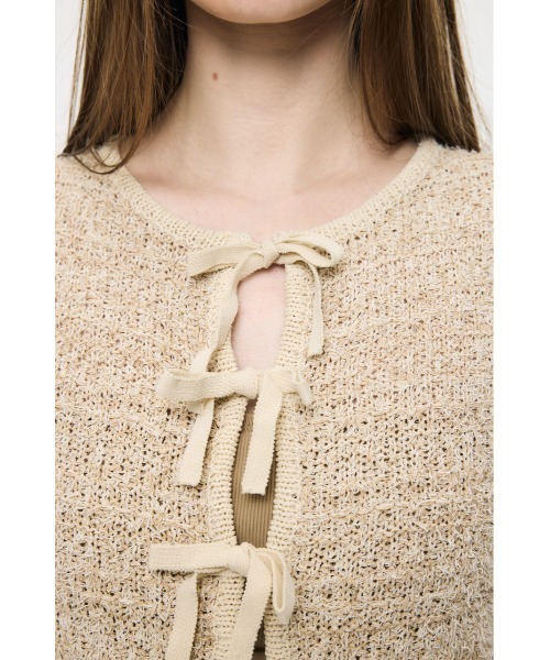 FRONT RIBBON KNIT カーディガン（カーディガン/ボレロ）｜MOUSSY