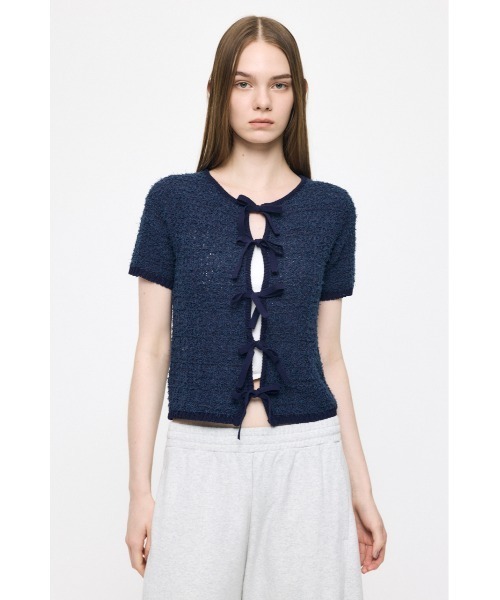 FRONT RIBBON KNIT カーディガン（カーディガン/ボレロ）｜MOUSSY