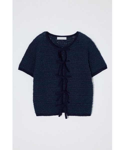 MOUSSY  TRIM END KNIT カーディガン  D/BEG MOUSSY TRIM END KNIT カーディガン D/BEG 【公式通販】