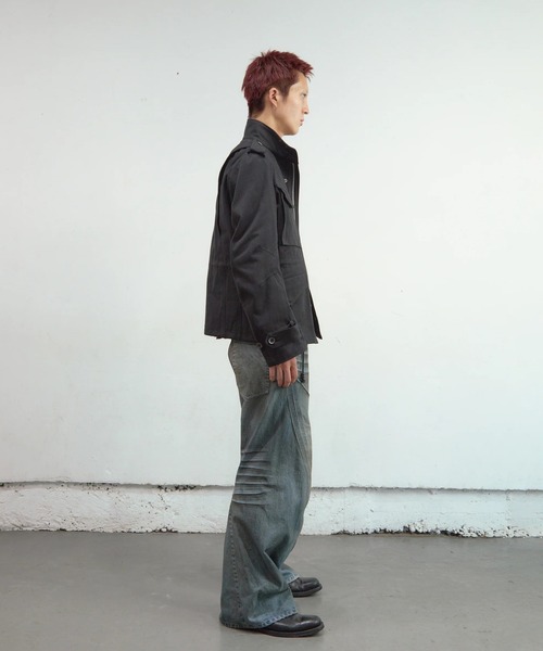 NVRFRGT（ネヴァーフォーゲット）の「3D TWISTED WIDE LEG JEANS（デニムパンツ・メンズ・インディゴブルー・1/2/3）」の6枚目の写真