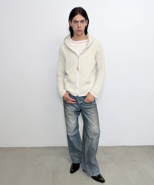 NVRFRGT（ネヴァーフォーゲット）の「3D TWISTED WIDE LEG JEANS（デニムパンツ・メンズ・インディゴブルー・1/2/3）」の8枚目の写真