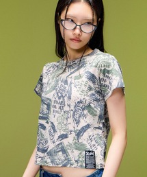 X-girl | BRUSHED COLLAGE GRAPHIC S/S BABY TEE(Tシャツ/カットソー)