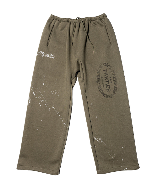 PUNCH DRUNK PARTIES(パンチドランクパーティーズ)の「PARTIER Dirt Sweatpants (KHAKI)(スウェットパンツ・レディース・その他・1/2)」の2枚目の写真