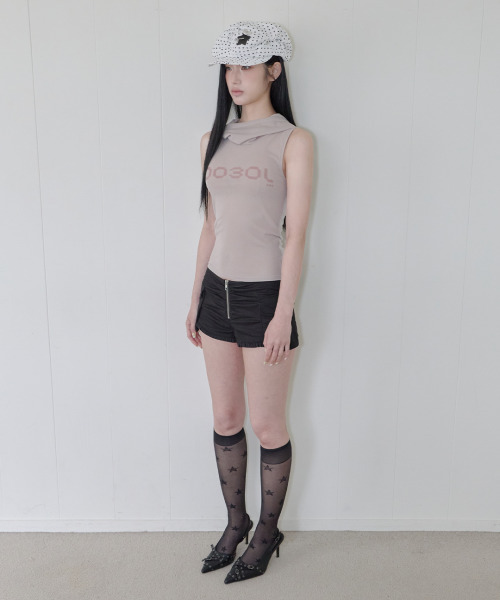 41PRAY（サイルプレイ）の「Big Pocket Frill Shorts / Black（その他パンツ・レディース・ブラック・1/2）」の6枚目の写真