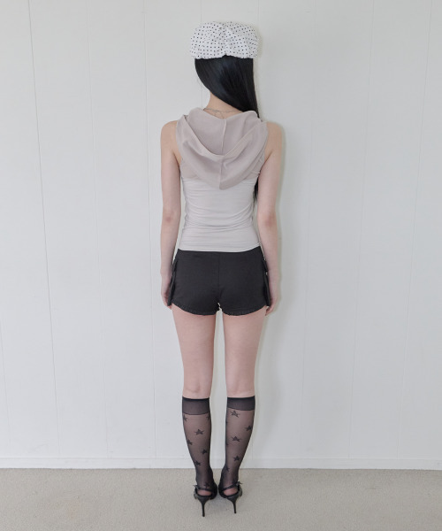 41PRAY（サイルプレイ）の「Big Pocket Frill Shorts / Black（その他パンツ・レディース・ブラック・1/2）」の7枚目の写真