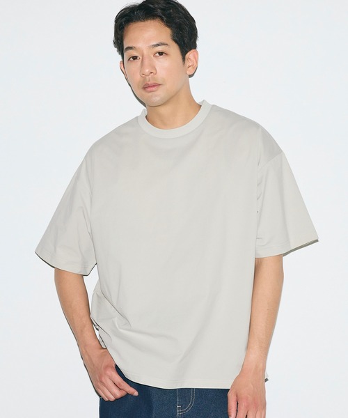 coca(coca)(コカ)の「\UVカット・速乾・乾燥機OK/ 4wayストレッチ半袖トップス(Tシャツ/カットソー・メンズ・ブラウン/アイボリー/ネイビー/ブラック・L/M/XL)」の2枚目の写真